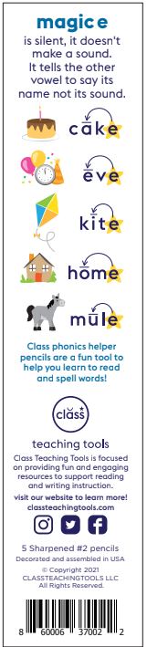 Magic E Phonics Pencils