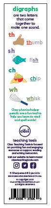 Digraph Phonics Pencils